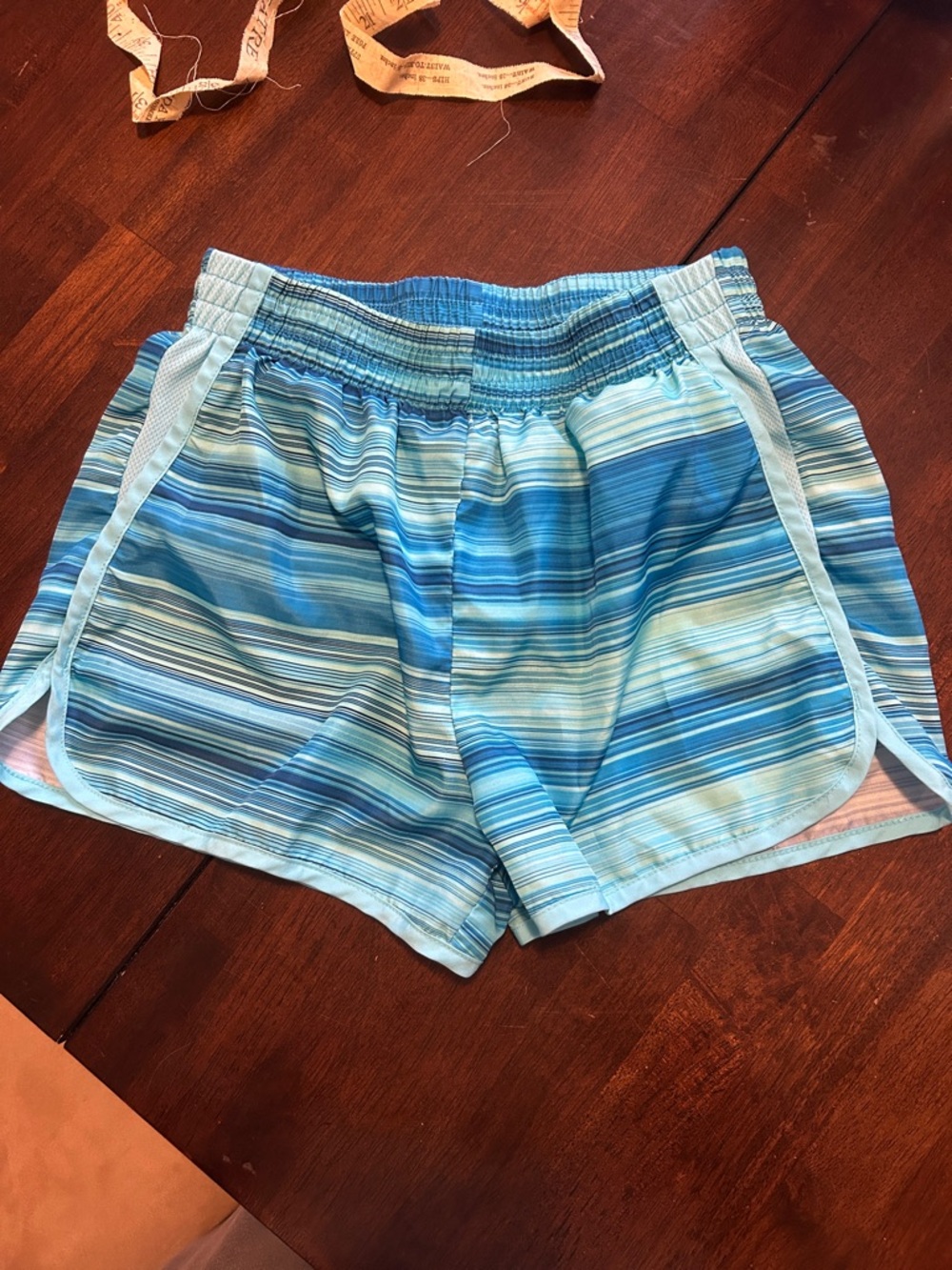 C9 by Champion Girls Blue Striped Athletic Shorts